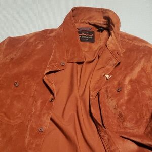 Men's Corduroy Shirt - Rust